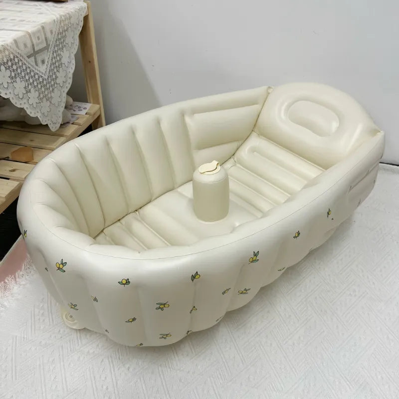 Opblaasbaar Babybadje – Compact Reisbadje met Antislip (0–3 jaar)