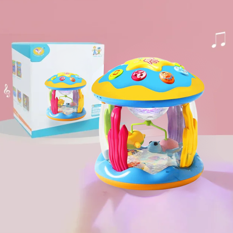 Muzikale Draaimolen Baby – Licht & Geluid Sensorisch Babyspeelgoed