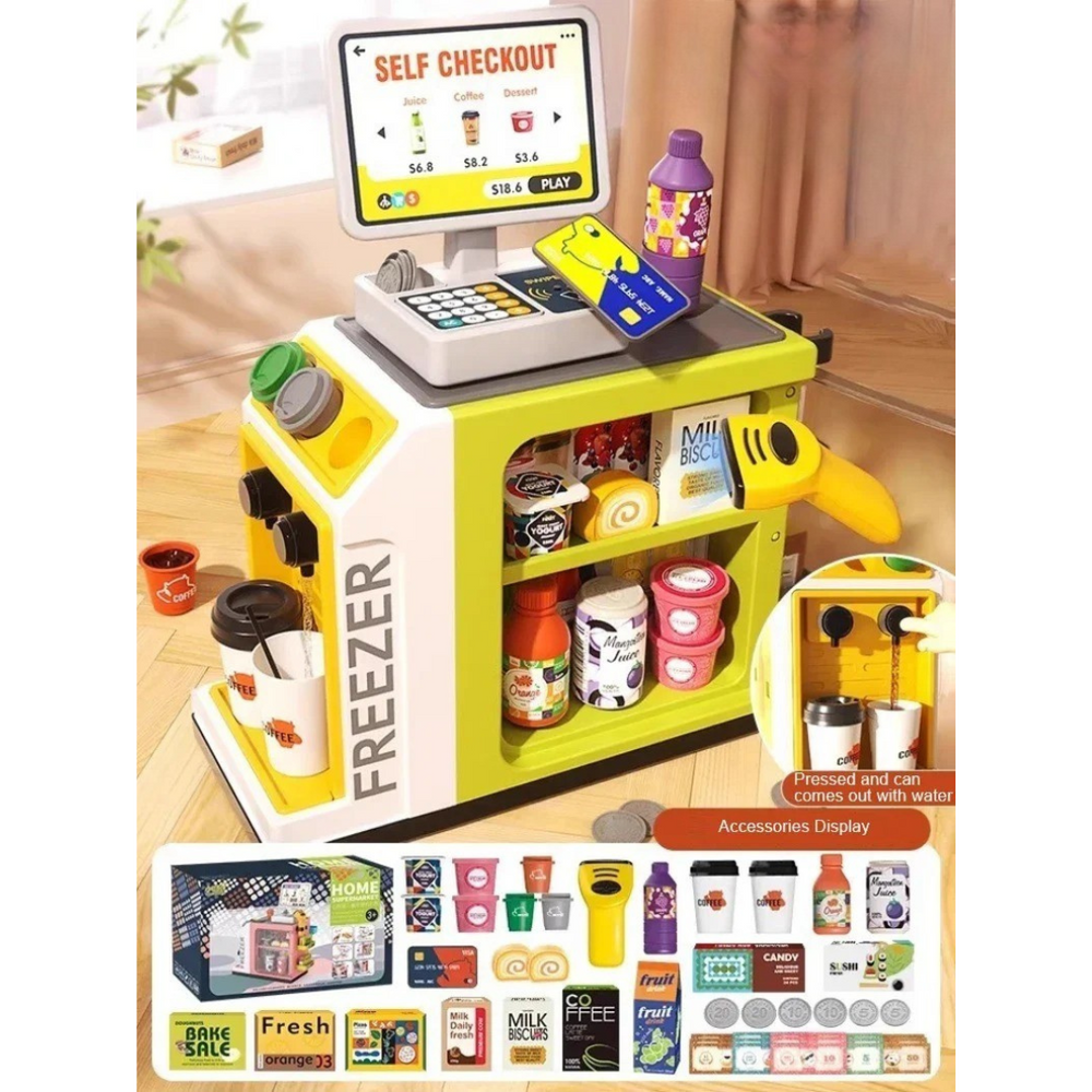 LittleLedger Speelkassa voor Kinderen – Educatief Winkeltje Spelen | Rekenen, Geld & Creatief Rollenspel