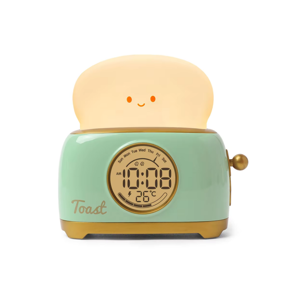 GlowToon Kinderwekker met Nachtlampje – Oplaadbaar LED Licht & Alarm voor Kinderkamer