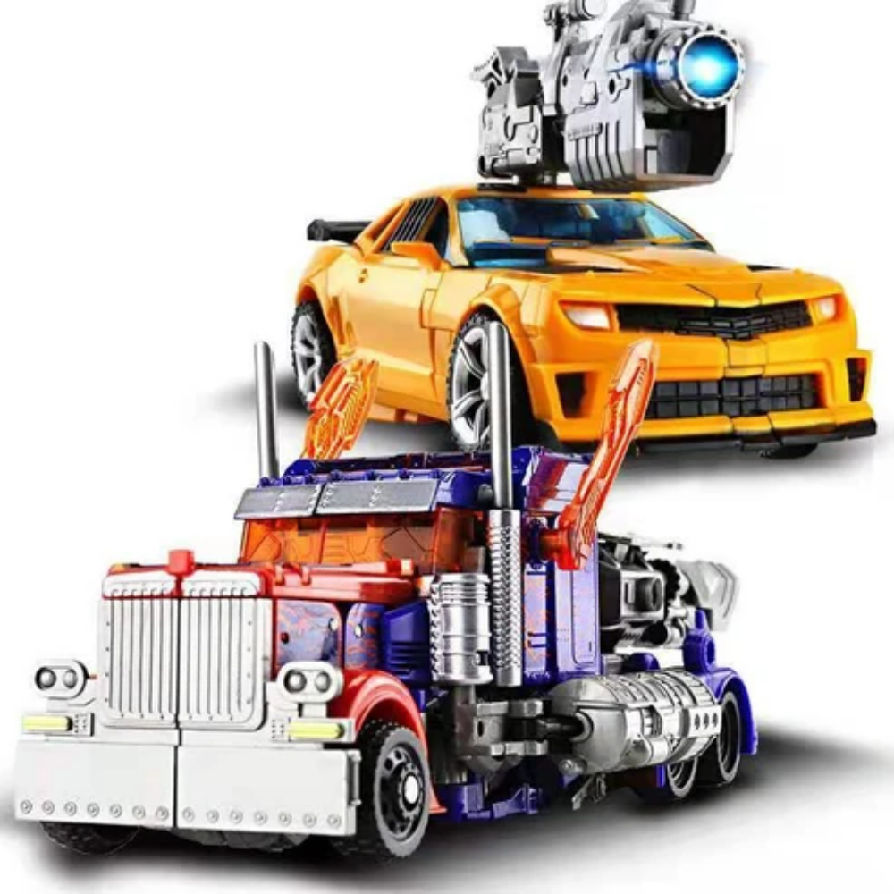 Robot 2-in-1 die omklapt naar raceauto of truck – afgeronde randen, vanaf 3 jaar | speelgoedrobot