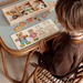 Houten verkleedpuzzel beer met 100 outfits – beukenhout, opbergkist, vanaf 2 jaar | aankleedpuzzel