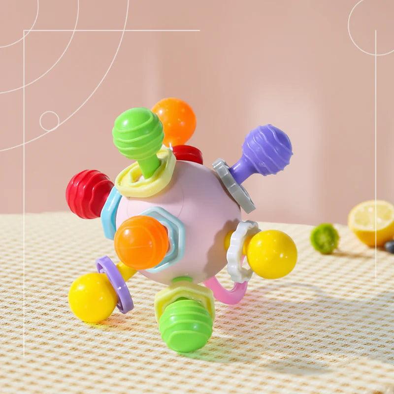 Novalyn Care GripEase Baby Bijtring Siliconen – BPA-Vrij Bijtspeelgoed voor Tandjes en Grijpen