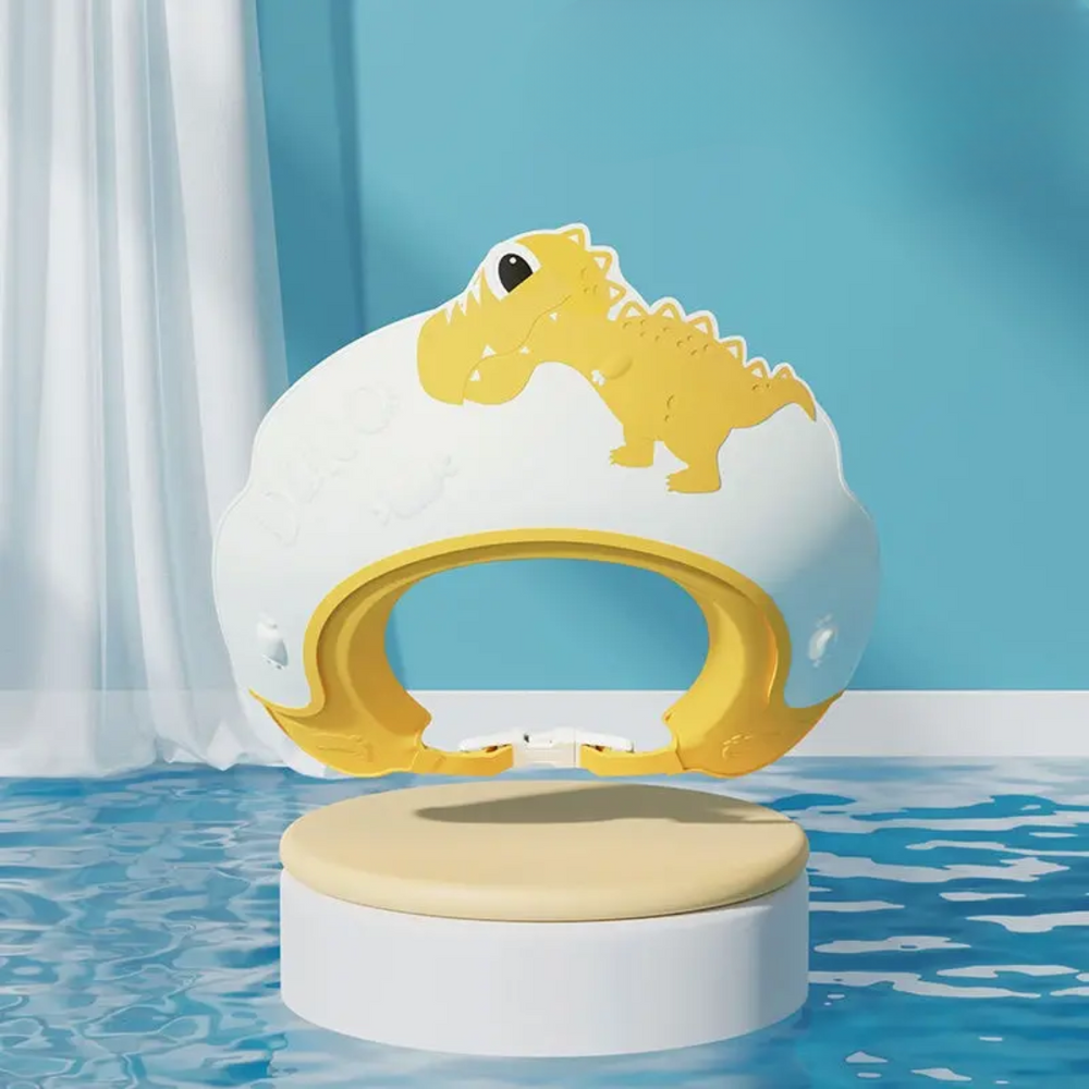 DinoSplash Baby Badmuts – Bescherming tegen Shampoo en Water voor Baby's en Peuters