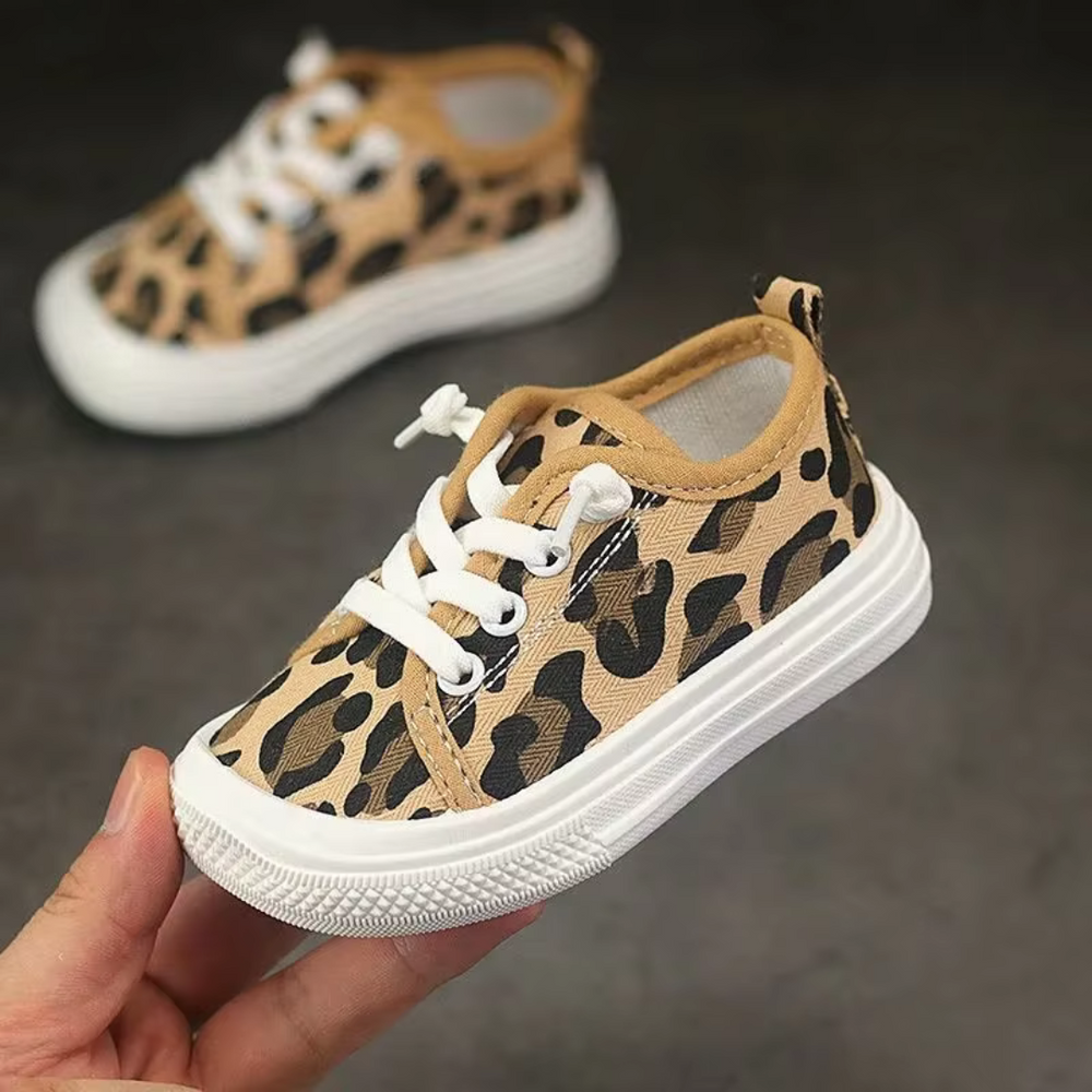 TrailPaws Kinder Sneakers – Comfortabel & Flexibel met Stoere Panterprint voor Actieve Kids
