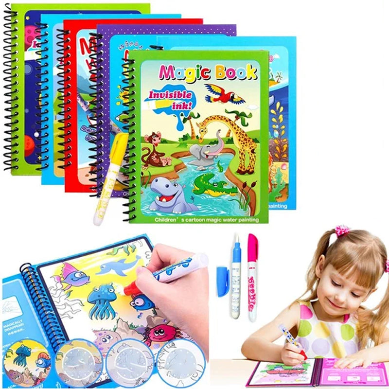 AquaSketch WonderBook – Magisch Herbruikbaar Water Kleurboek voor Kinderen