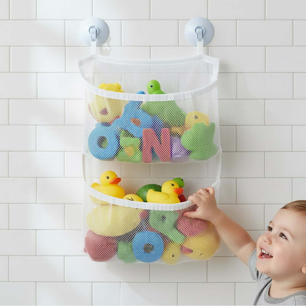 AquaNest – Badkamer Opbergnet voor Badspeelgoed