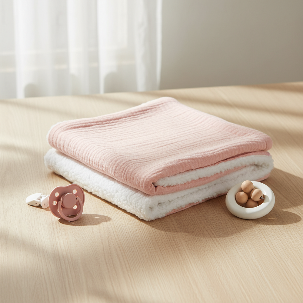Avelino Kids LumaNest 4-in-1 Inbakerdoek – Ademend & Zachte Babydeken voor Pasgeboren Baby’s