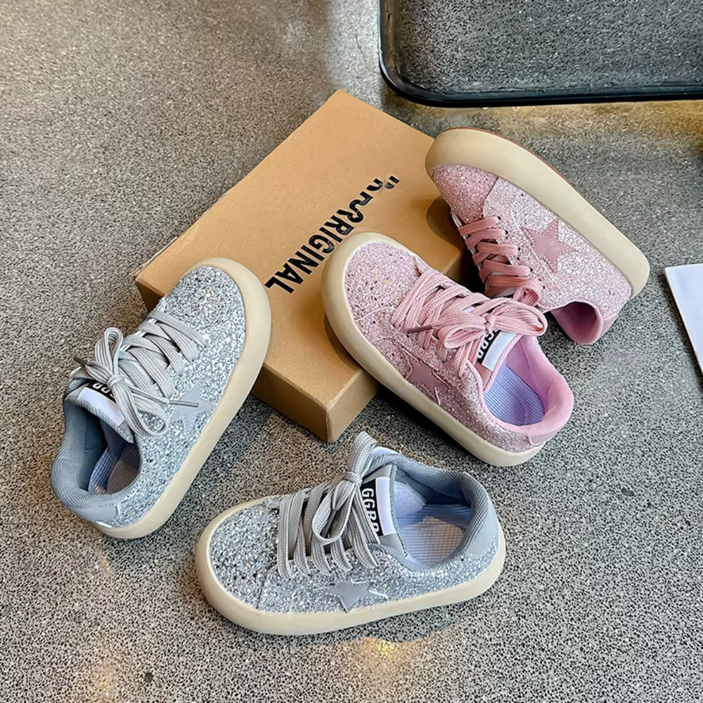 Glitter sneakers meisje | Kinderschoenen met glitters