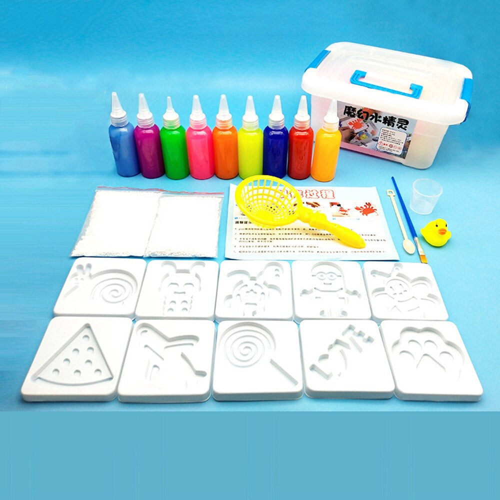 3D Zeedieren Knutselset voor Kinderen – Creatieve Watergel DIY Set met Mallen