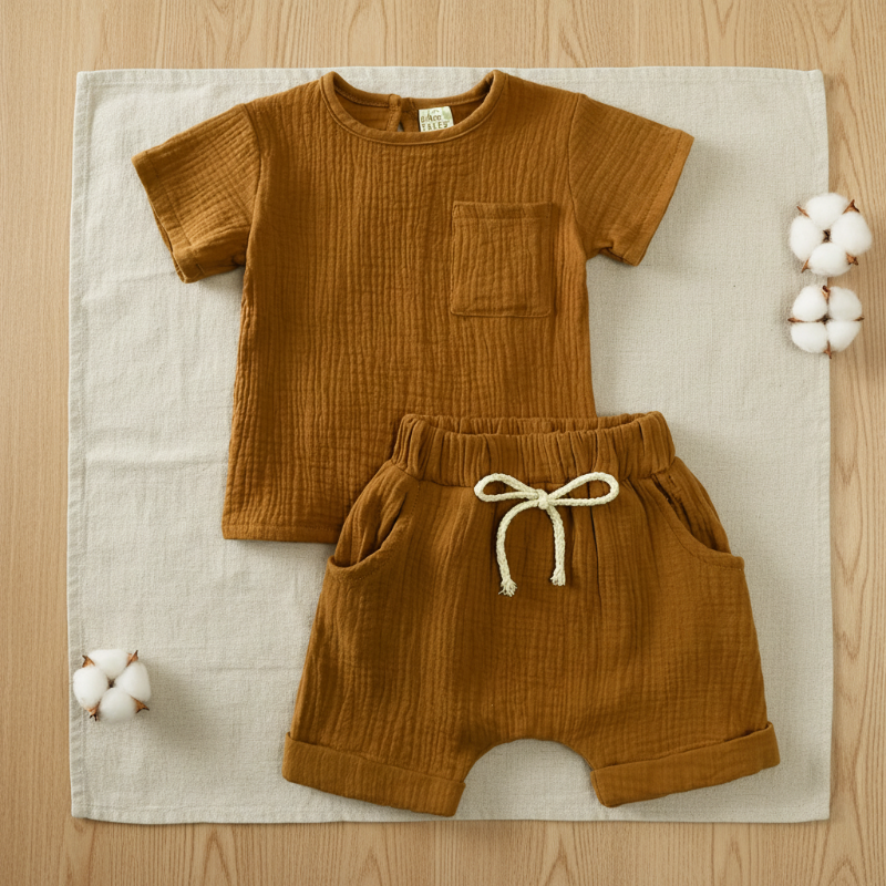 Baby Zomer Outfit – Luchtige 2-Delige Kleding Set | 3 mnd – 3 jaar