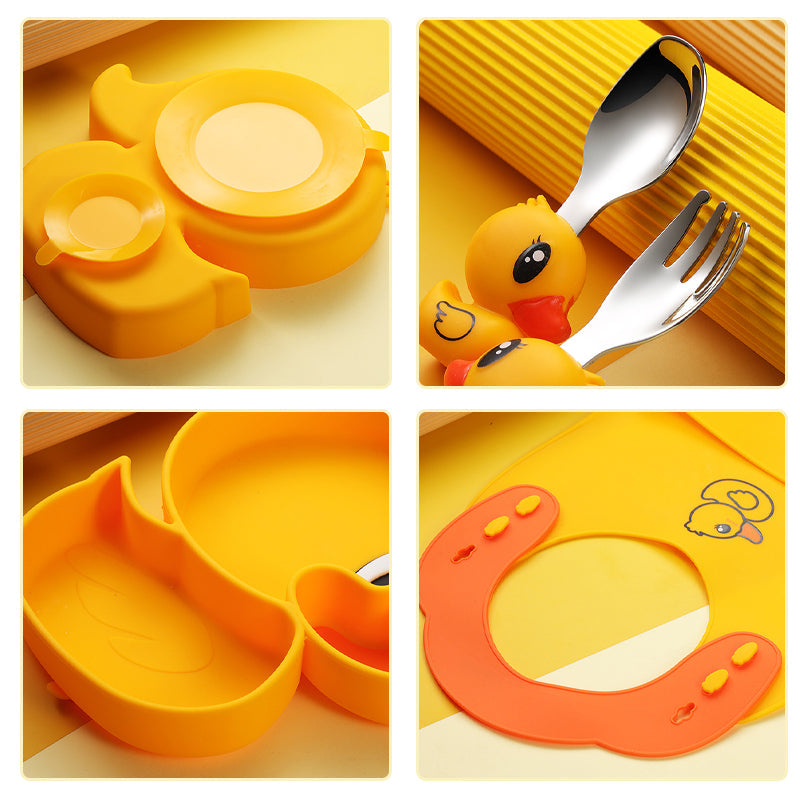 Baby Bord Zuignap – Siliconen Peuterbord met Vakjes