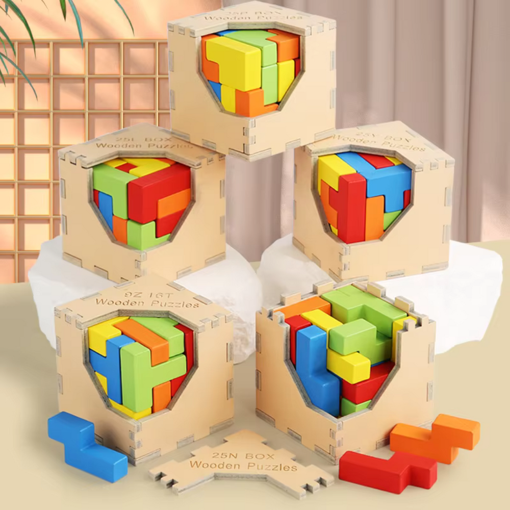 Houten 3D Puzzel voor Kinderen – Educatief Speelgoed vanaf 3 Jaar | Duurzame Breinbreker
