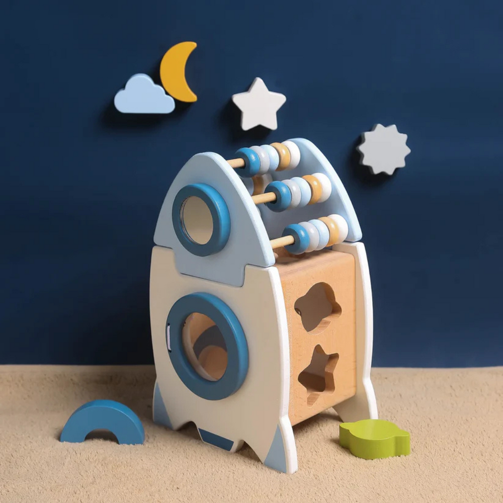 Educatief Houten Ruimte Blokkenspel | SpaceBuild Creatief & Montessori Speelgoed