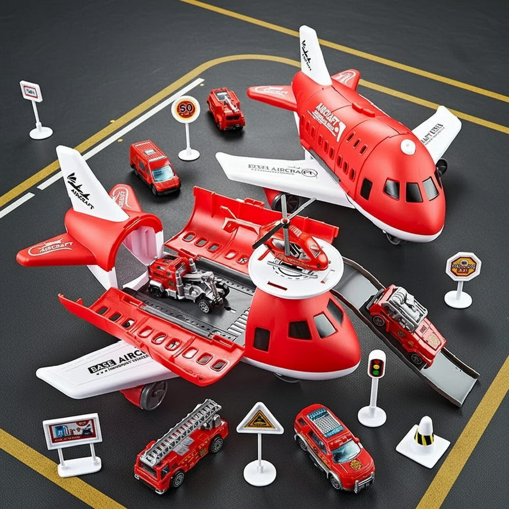 SkyPort Adventure Playset – Educatief Vliegveld Speelgoed voor Kinderen 3+ | Creatief Rollenspel & Motorische Vaardigheden