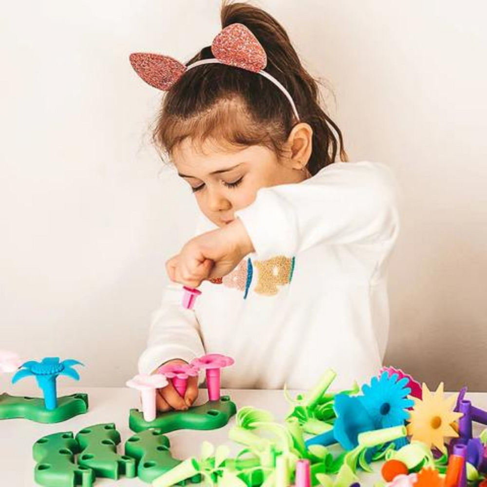 Montessori Bloementuin Speelset – Creatief Educatief Speelgoed vanaf 3 Jaar