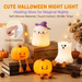 Halloween nachtlampje met zacht sfeerlicht – siliconen, oplaadbaar via USB-C | kinderkamerlamp