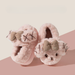 Pluche pantoffels kind met hondensnoet – antislipzool, warme voering, dichte hiel | sloffen