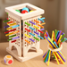 Stokjesspel van hout met kleurendobbelsteen – toren of ring, 2 of meer spelers | behendigheidsspel
