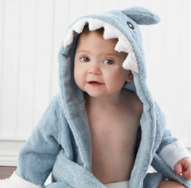 Baby Badjas met Capuchon – Zachte Badponcho met Dierendesign