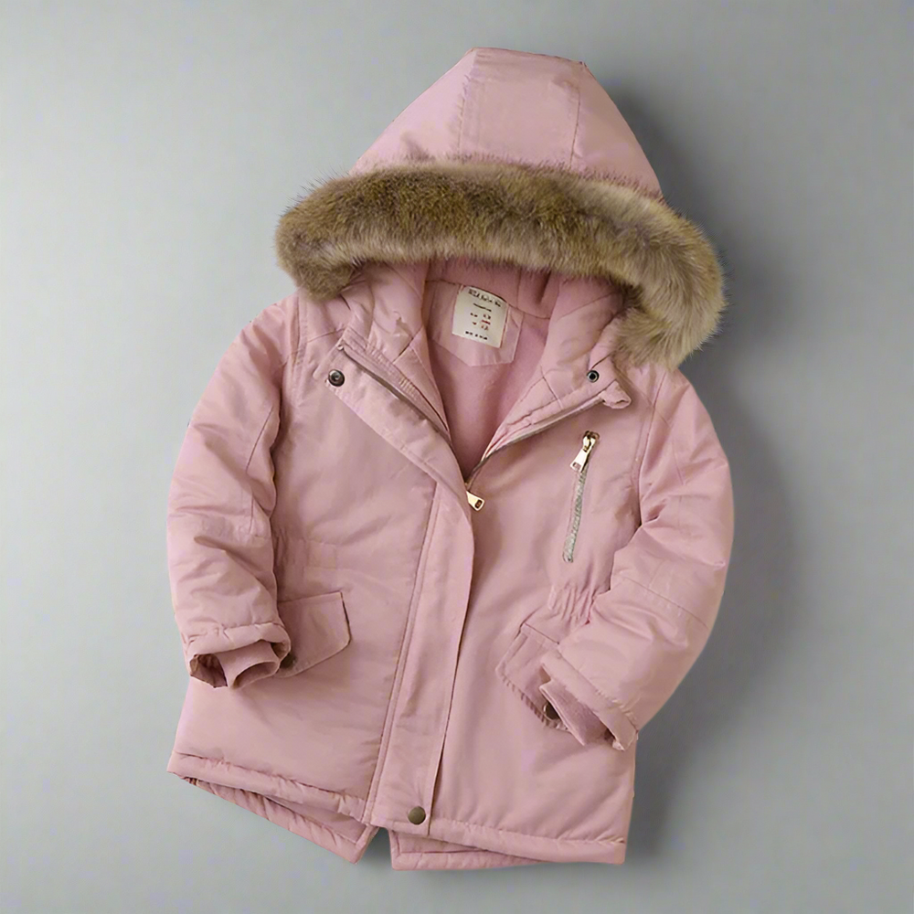 Warme Kinder Winterjas met Capuchon – Comfortabele Gevoerde Jas voor Koude Dagen