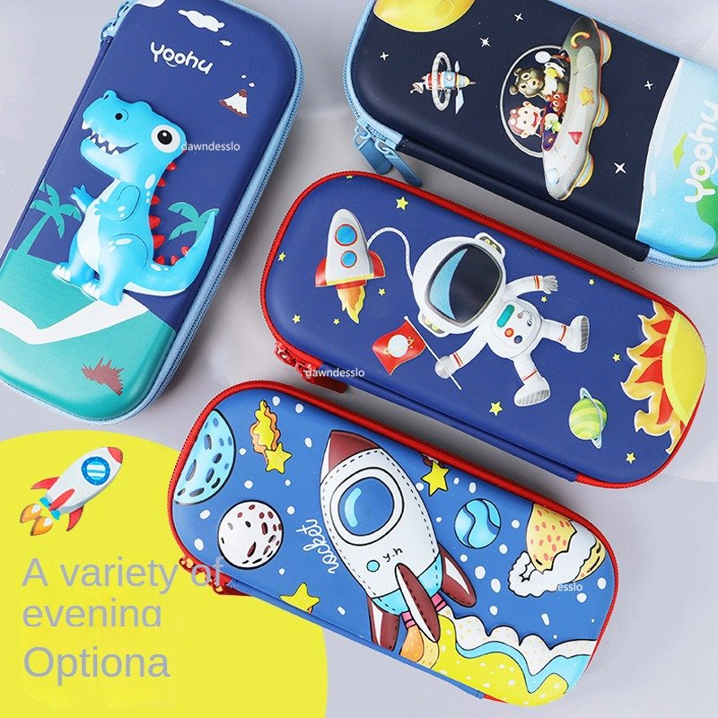 GalaxyPouch 3D Etui – Ruim School Etui voor Kinderen met Uniek Ruimtedesign