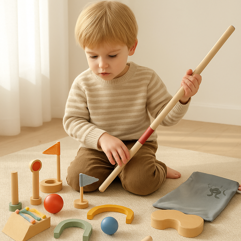 Houten Golfspel voor Kinderen – Leerzaam & Duurzaam Speelplezier