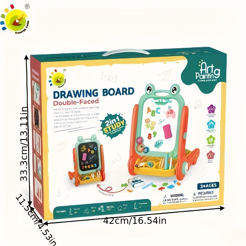 Kinder Tekenbord Magnetisch – Dubbelzijdig Schoolbord met Letters