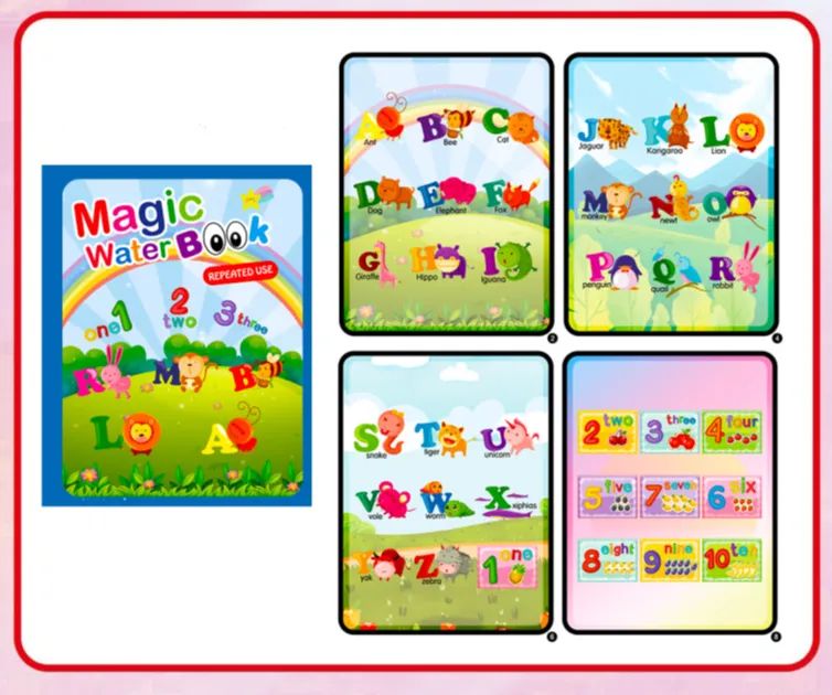 AquaSketch WonderBook – Magisch Herbruikbaar Water Kleurboek voor Kinderen
