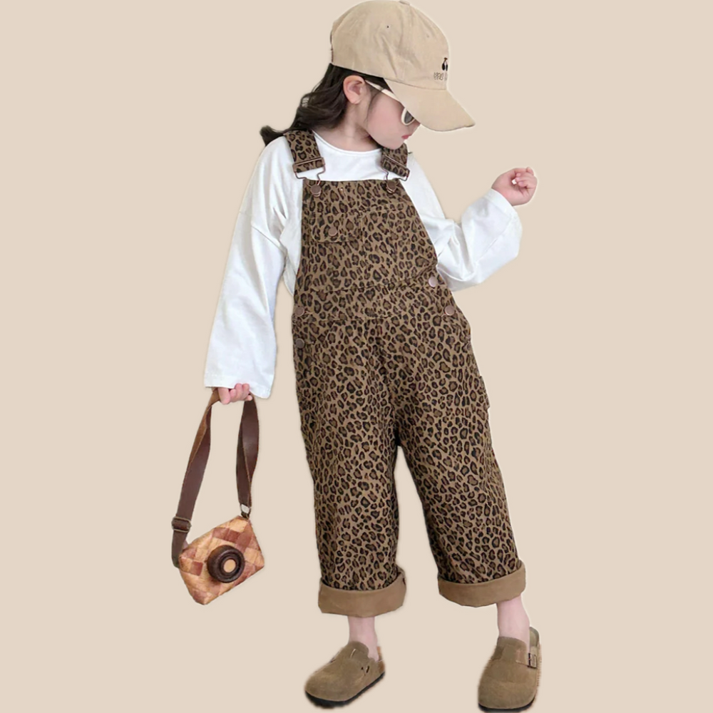 Meisjes Tuinbroek Luipaard – Kinder Tuinbroek (90–140)