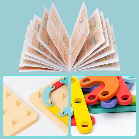 CreatiBoard Montessori Puzzelbord voor Kinderen – Educatief Houten Speelgoed voor Creativiteit en Vaardigheden