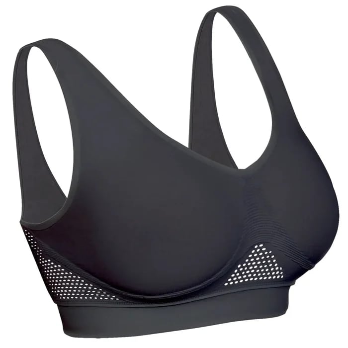 Beugelloze bh met lift-effect van ademend nylon – zonder haakjes, ventilatiezones | comfortbh