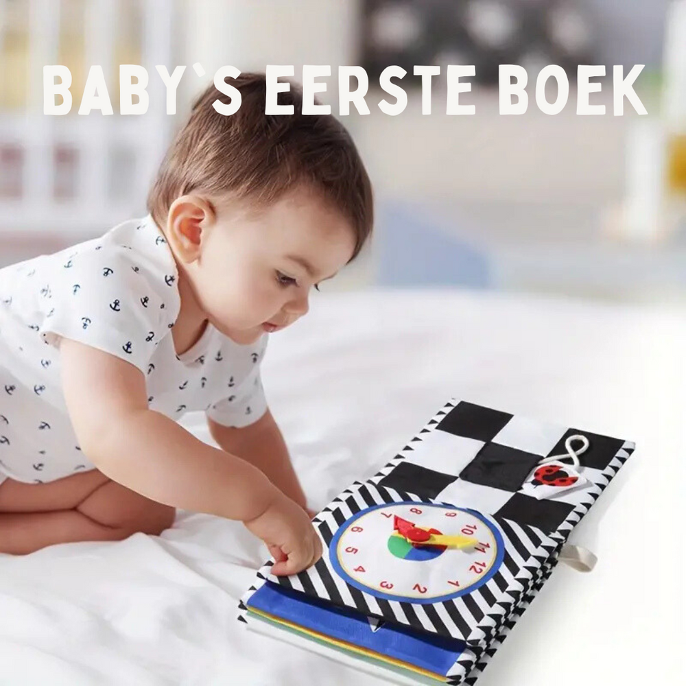 My First Visual Shapes & Color – Zintuiglijk stoffen Baby Boekje 0-3 Jaar
