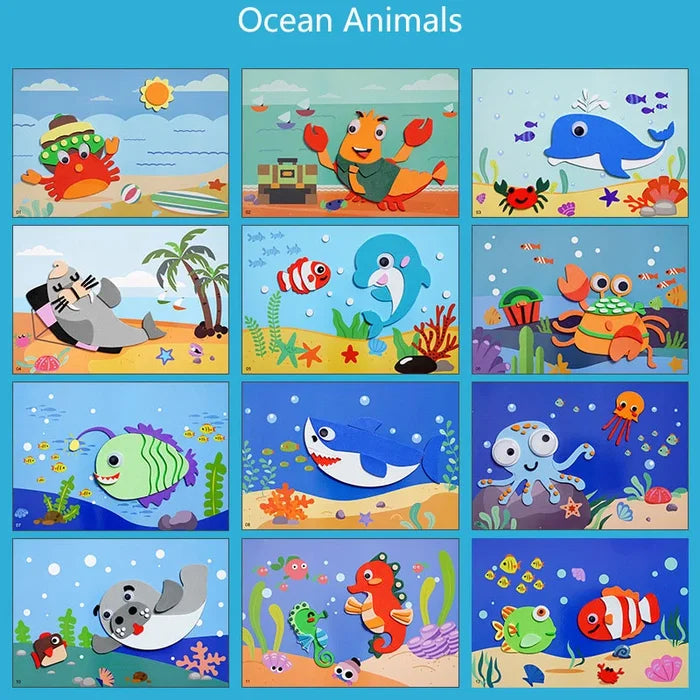 DIY Dierenstickerset voor Kinderen – Maak Je Eigen 3D Stickers en Stimuleer Creativiteit