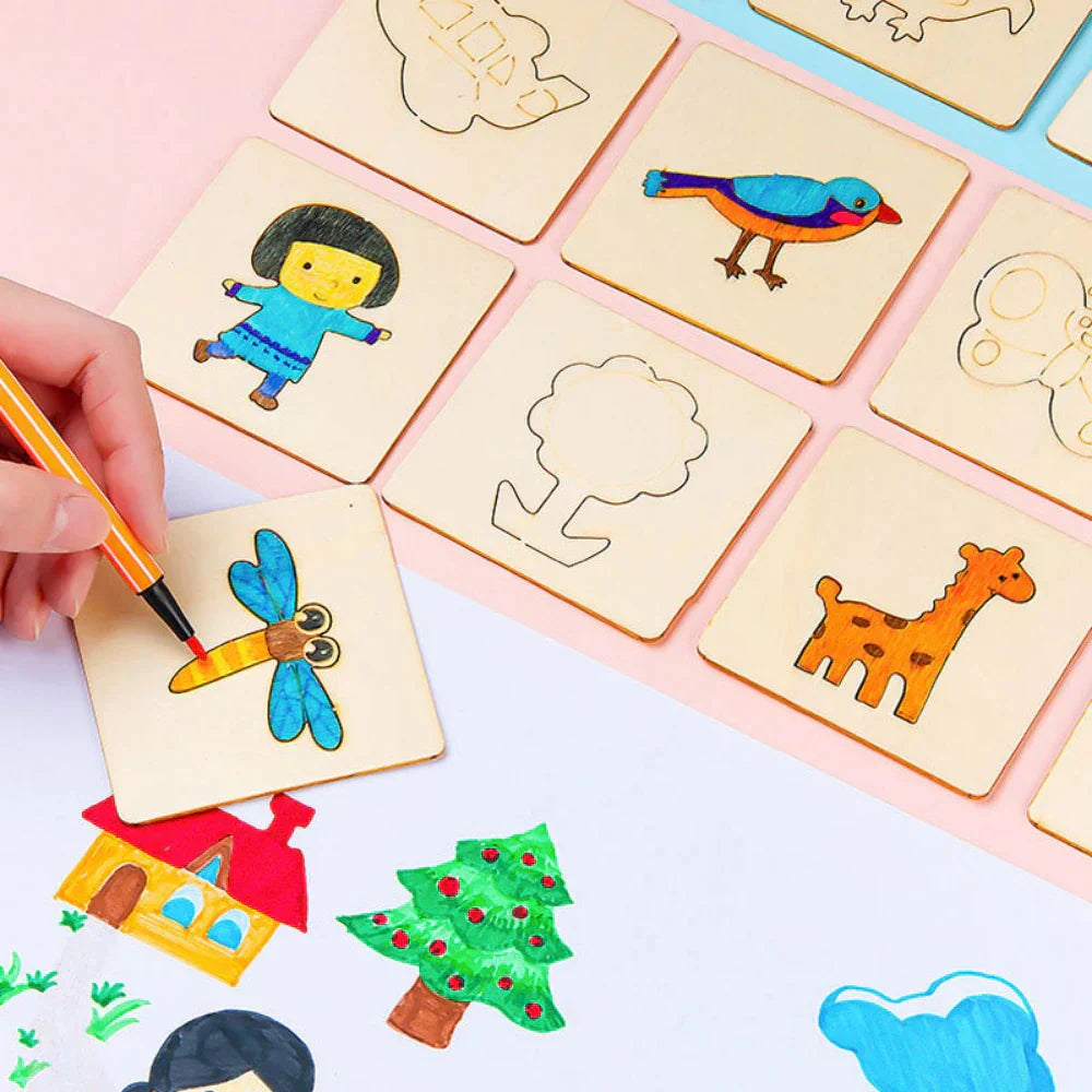 Tekenplezier voor Kinderen – 20x Sjablonen Set | Creatief & Educatief Speelgoed