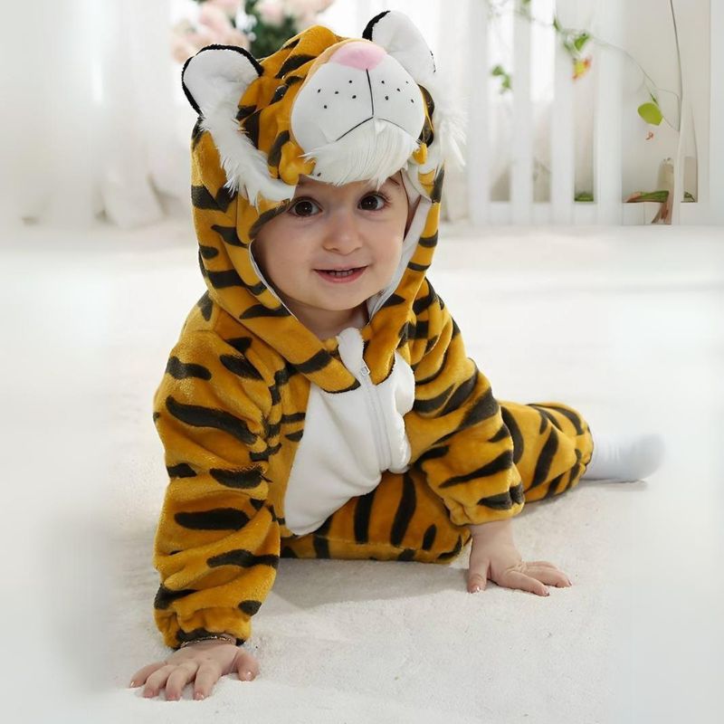 KleinWild Baby Peuter Kind Jumpsuit Dierenthema – Zacht, Veilig & Perfect Cadeau