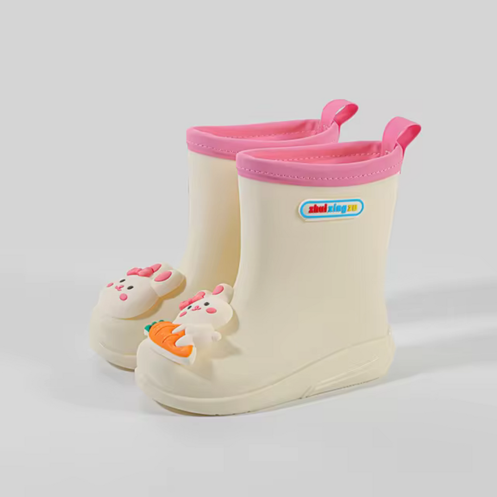 Kinder Bunny Regenlaarzen – Waterdicht, Anti-Slip & Vrolijk Cartoon Design voor Jongens en Meisjes