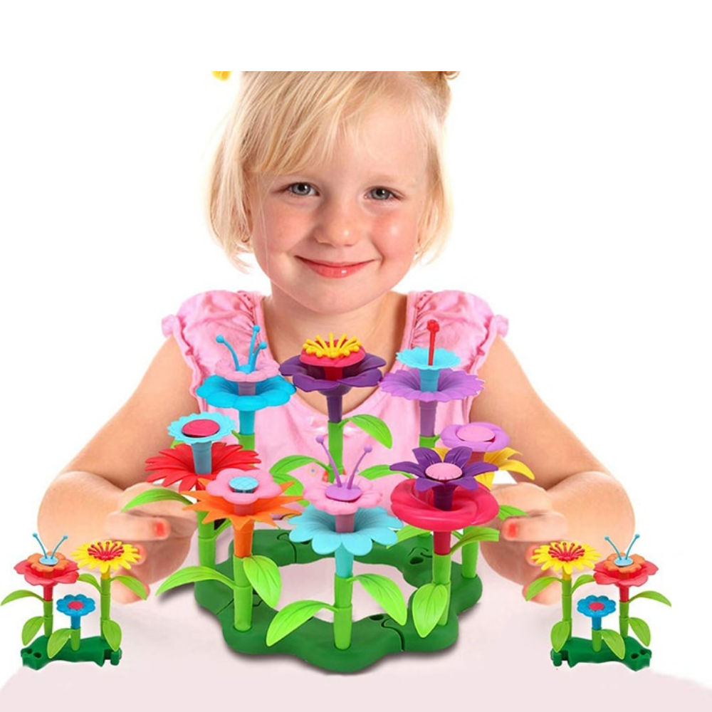 Creatieve Bloemen Bouwset voor Kinderen – BloomCraft Garden Studio Educatief Speelgoed 3+