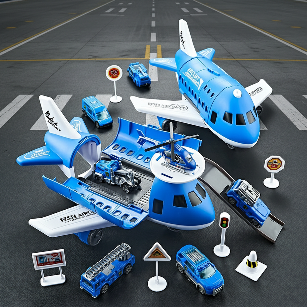 SkyPort Adventure Playset – Educatief Vliegveld Speelgoed voor Kinderen 3+ | Creatief Rollenspel & Motorische Vaardigheden