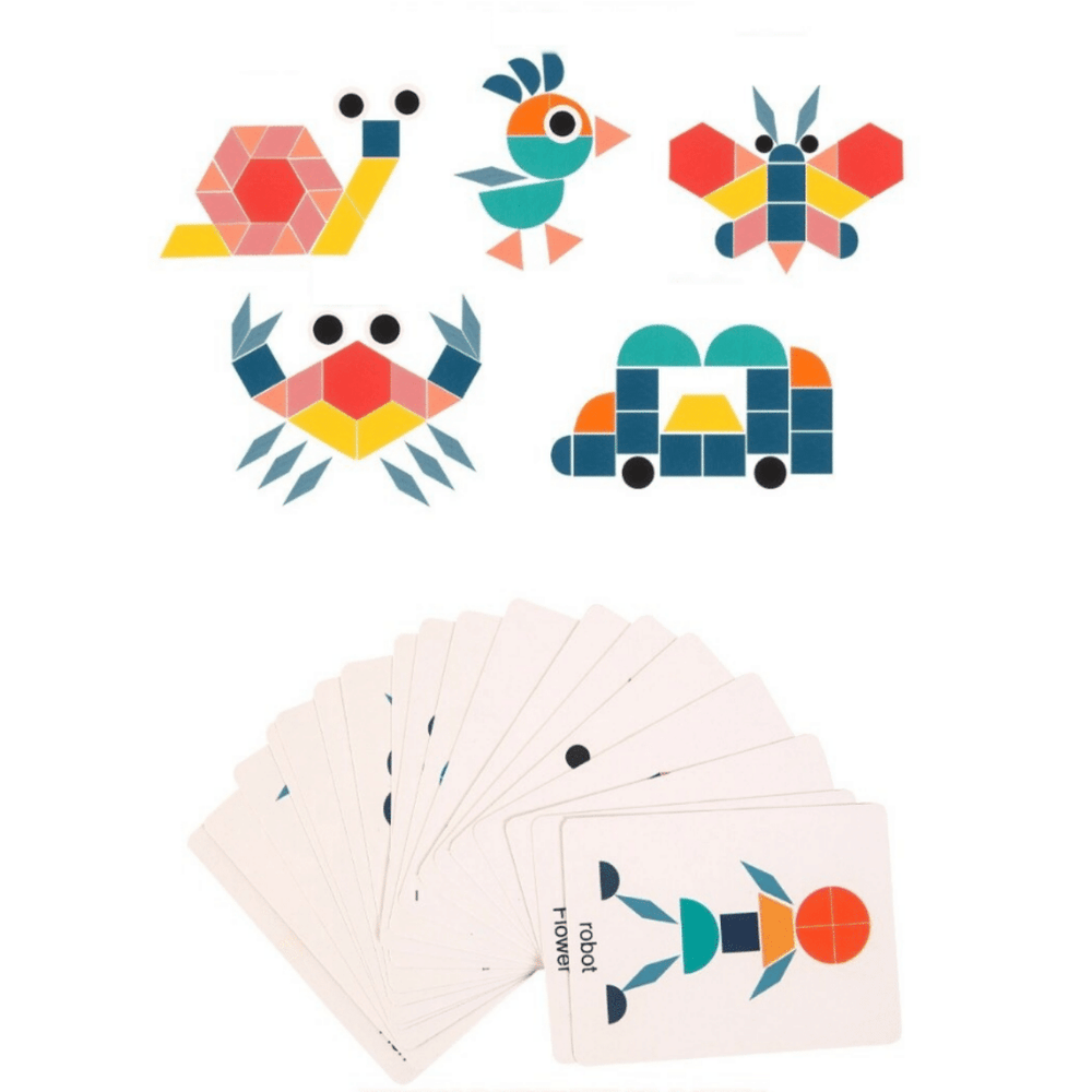 Geometrische Vormenpuzzel Kinderen – Educatief Creatief Speelgoed