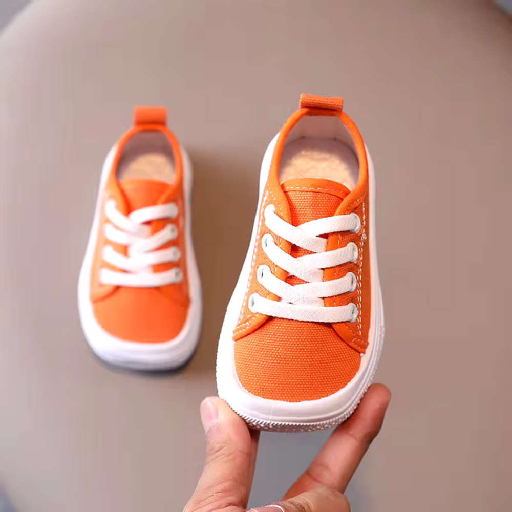 Kindersneakers Canvas – Lichtgewicht, Ademend & Brede Neus voor Comfortabele Eerste Stappen