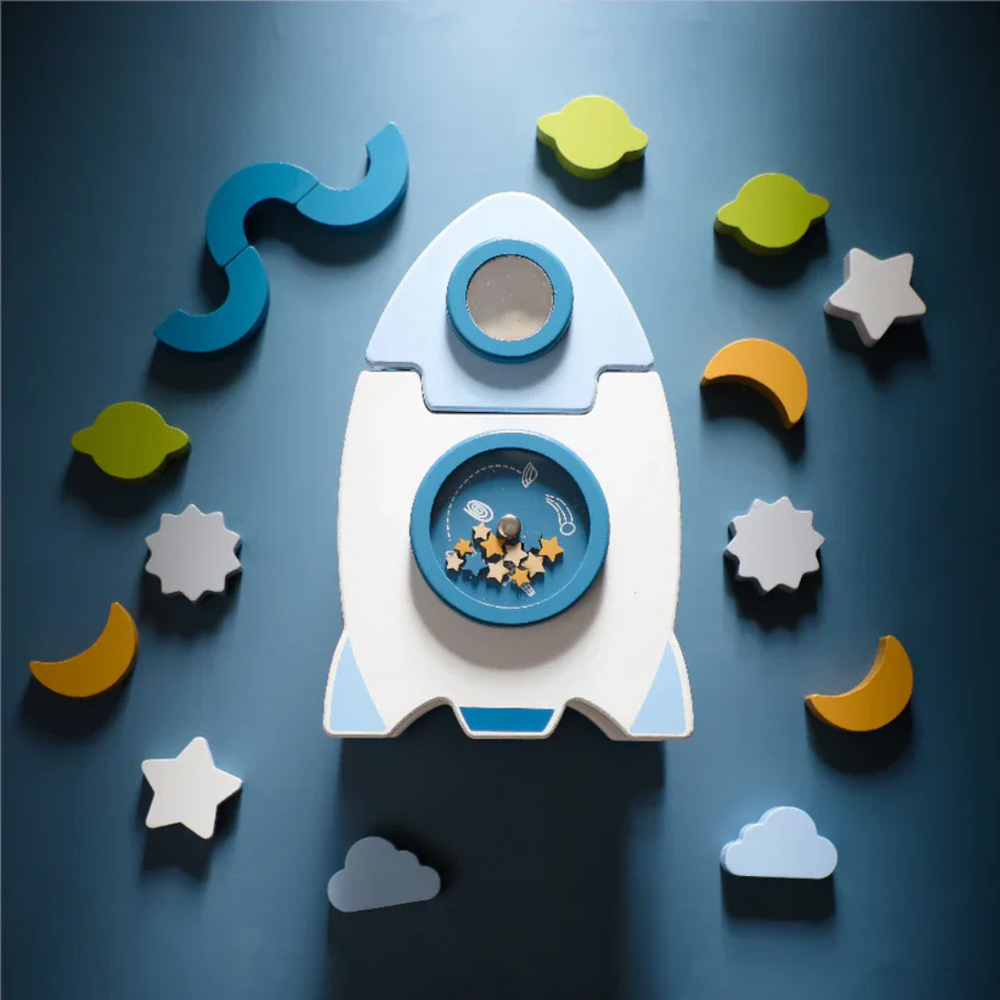 Educatief Houten Ruimte Blokkenspel | SpaceBuild Creatief & Montessori Speelgoed