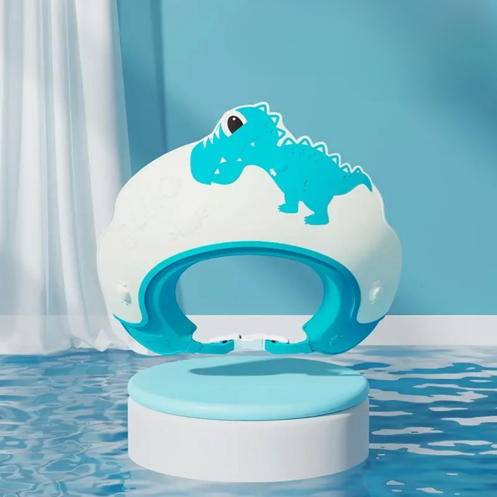 DinoSplash Baby Badmuts – Bescherming tegen Shampoo en Water voor Baby's en Peuters