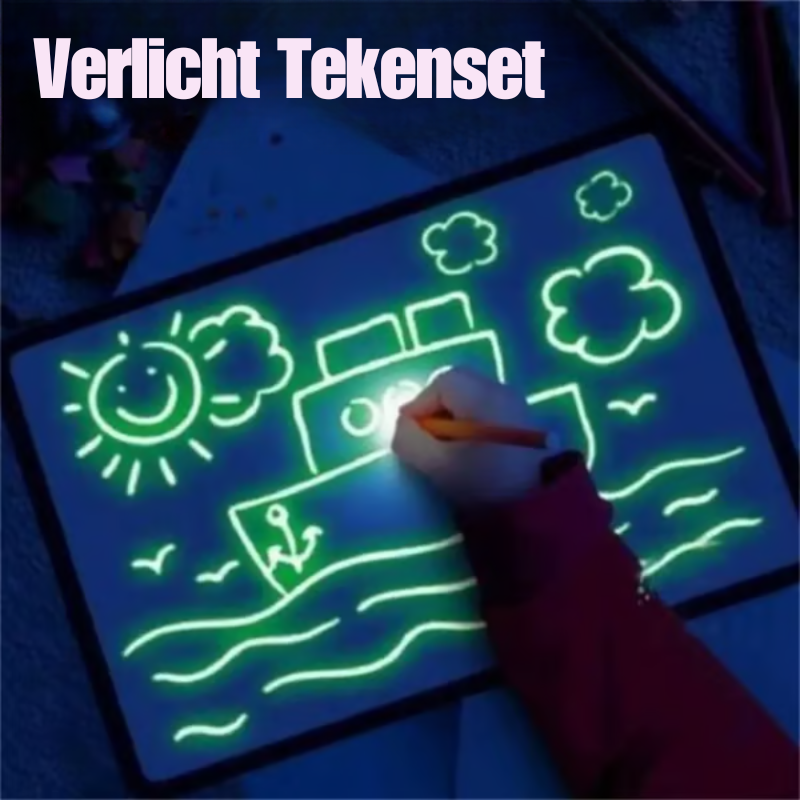 Kidvanta Play LumiDraw Tekentablet voor Kinderen – Herbruikbaar Educatief Tekenbord vanaf 2 Jaar