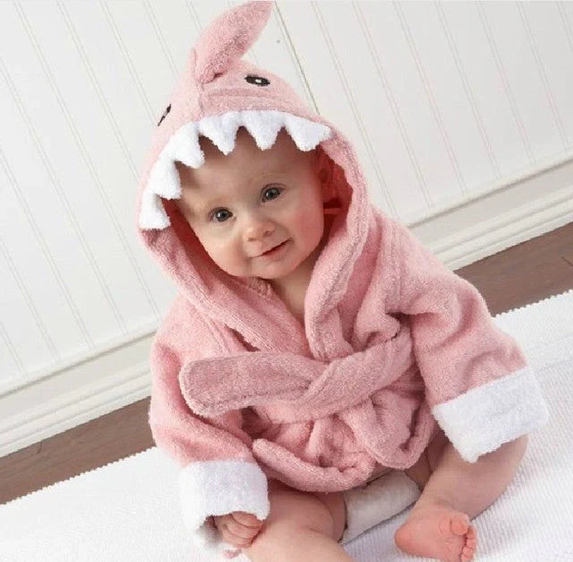 Baby Badjas met Capuchon – Zachte Badponcho met Dierendesign
