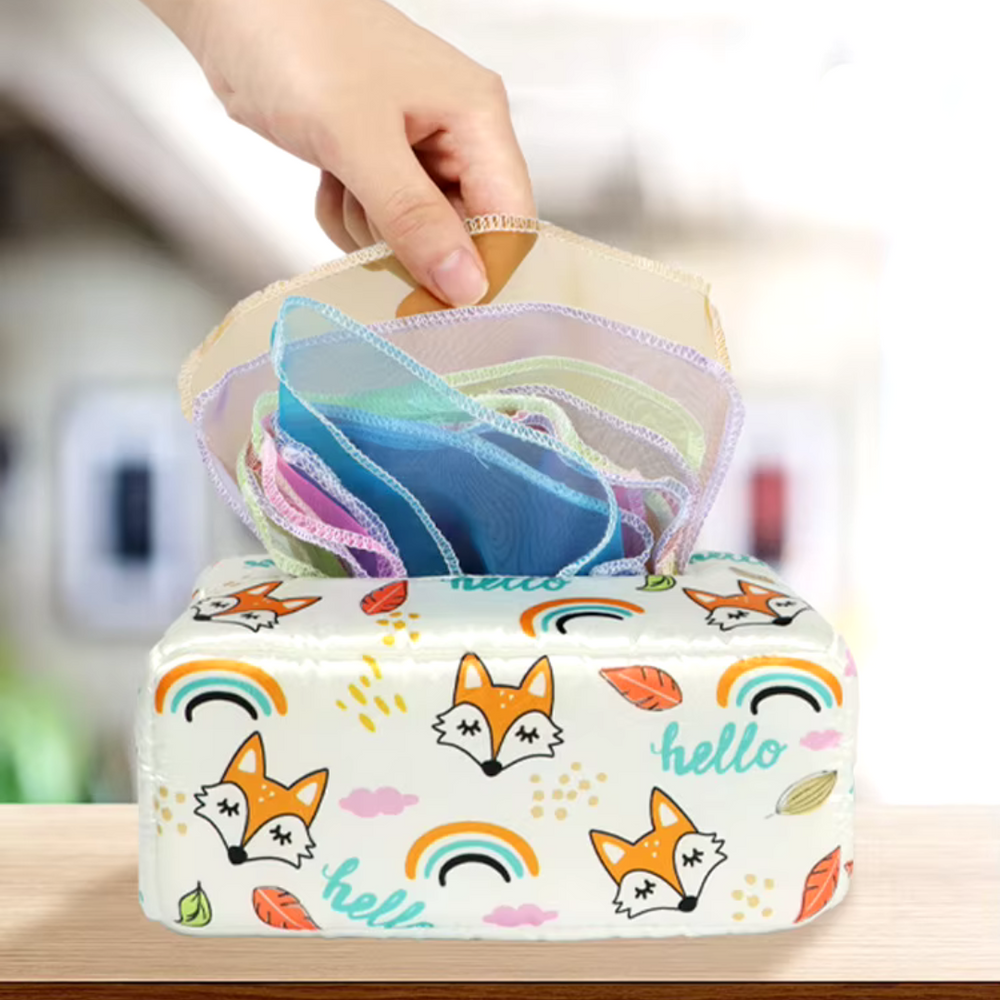 Sensorische Tissuebox voor Baby’s – Montessori Speelgoed 0+ maanden