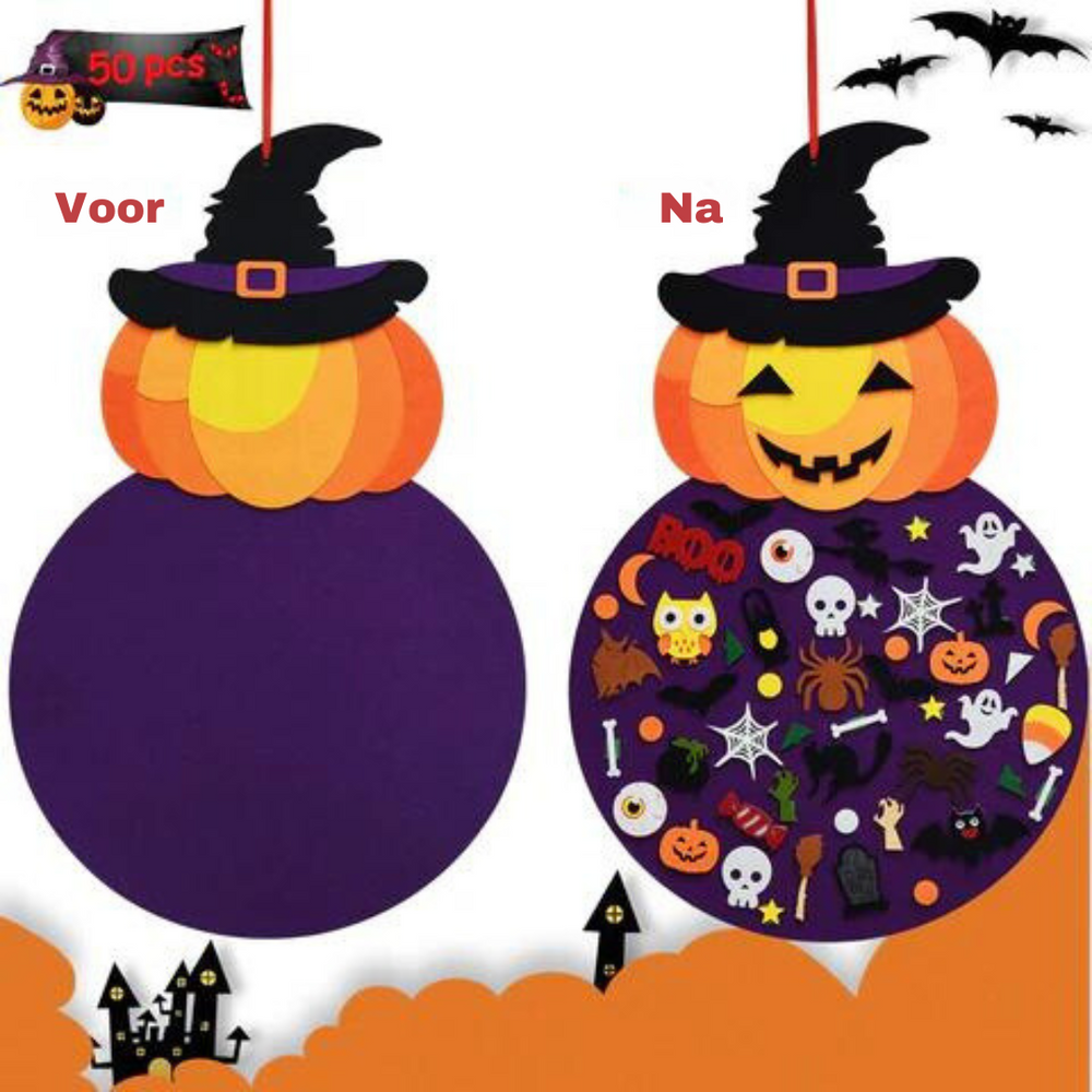 Halloween Feltboard Knutselset voor Kinderen – 50+ Decoraties | Creatief Spel