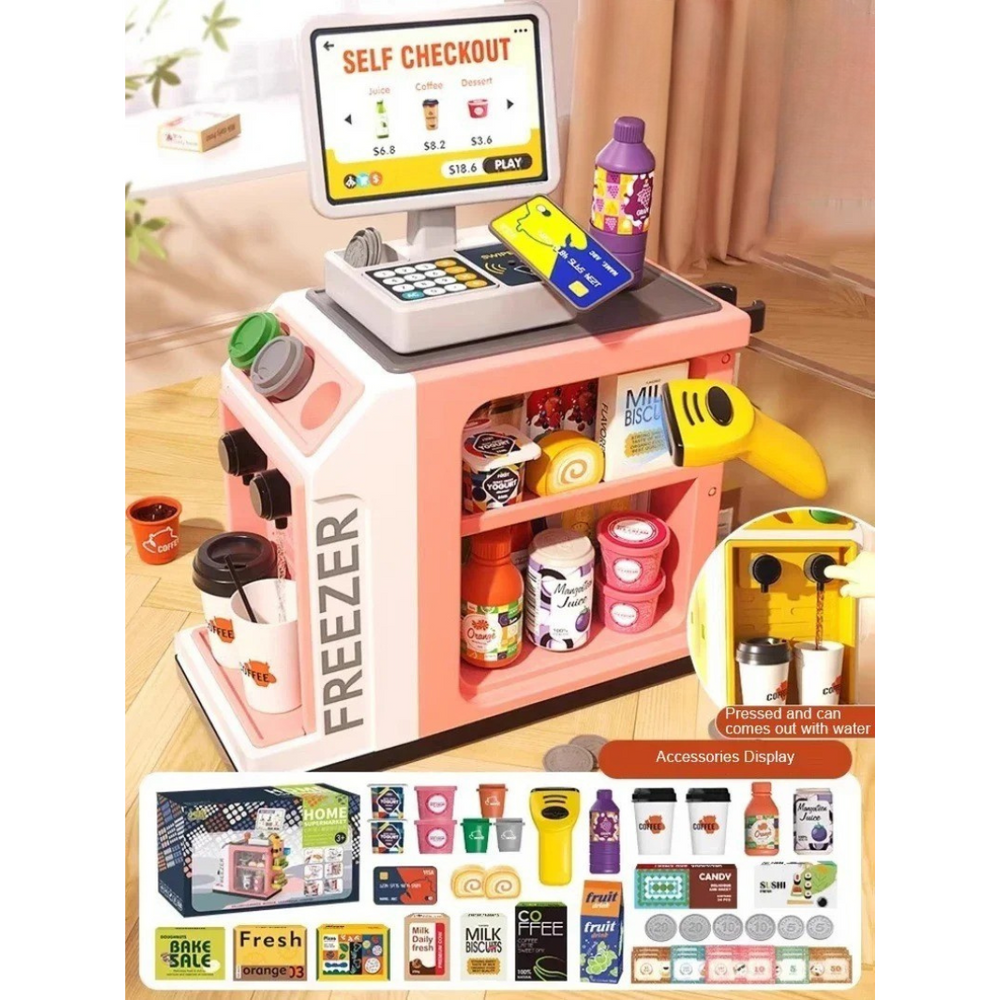 LittleLedger Speelkassa voor Kinderen – Educatief Winkeltje Spelen | Rekenen, Geld & Creatief Rollenspel
