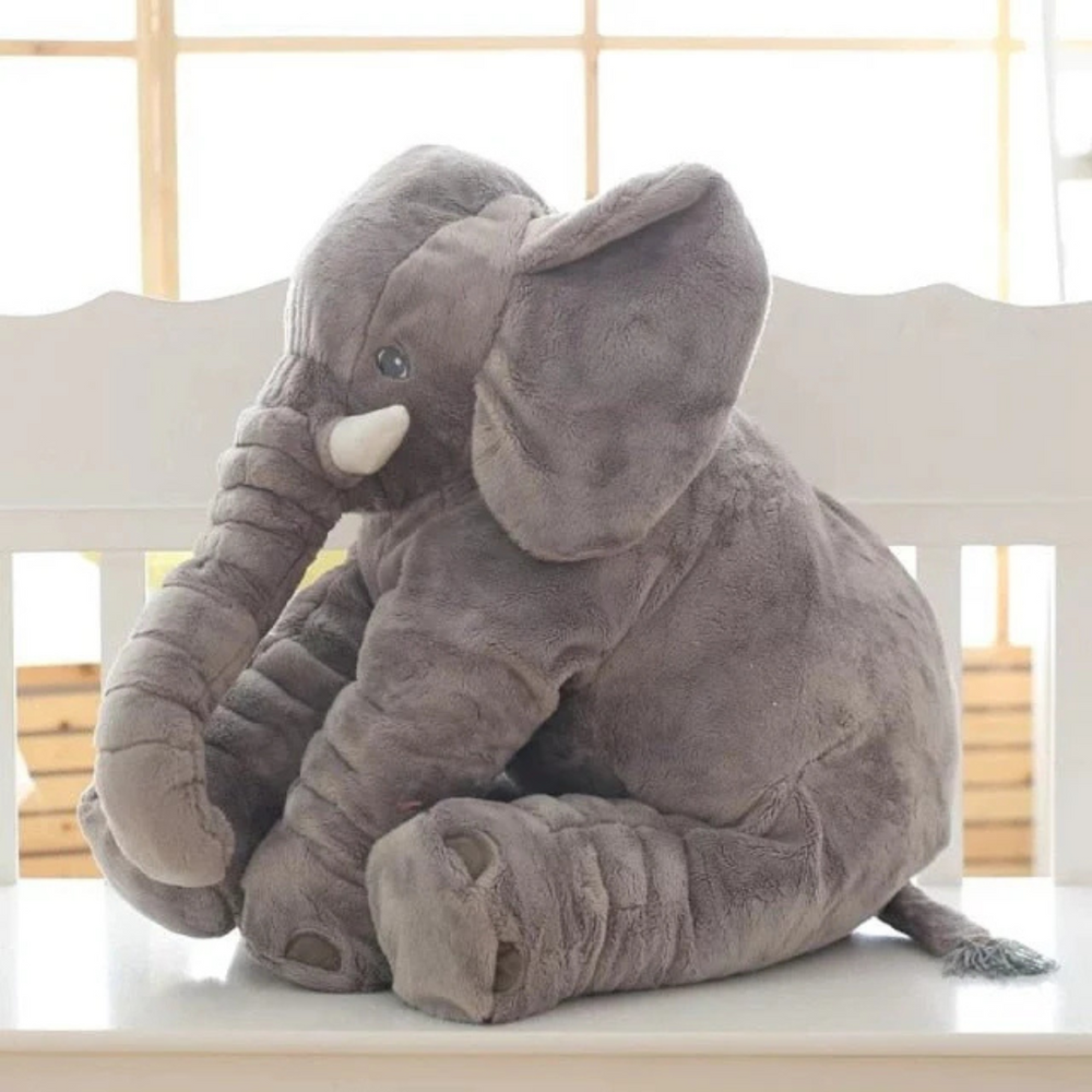 Pluche olifant knuffelkussen – extra zacht, ademende stof, vanaf 0 maanden | babyknuffel