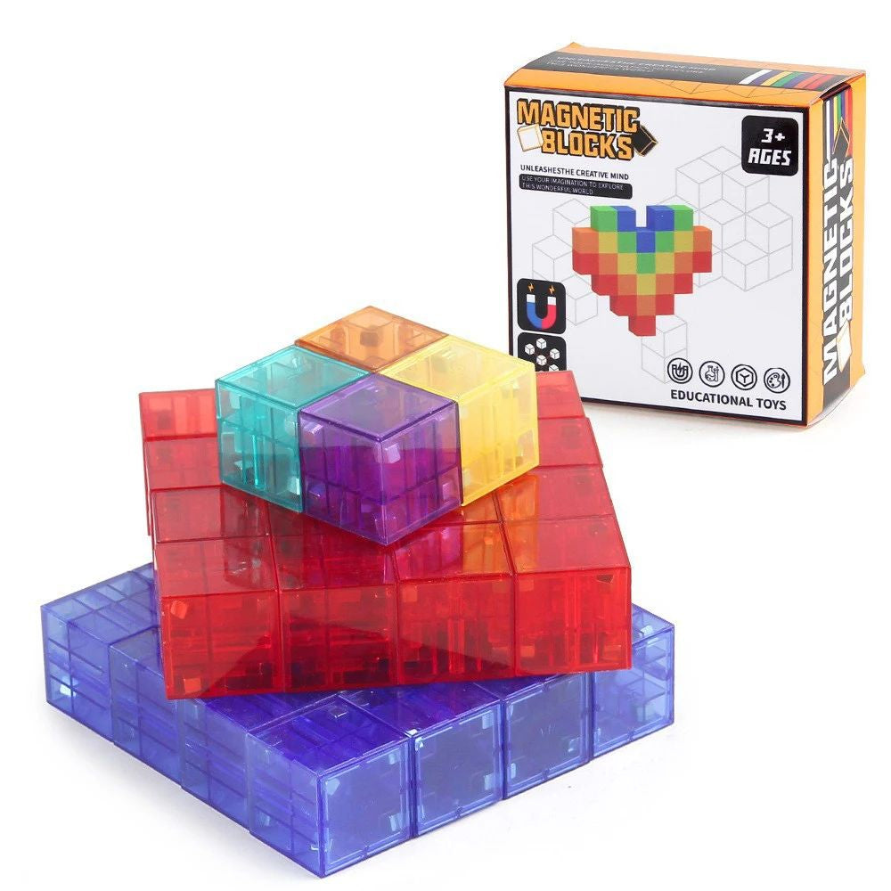 Magnetische Bouwblokken voor Kinderen – MagnaCraft Set